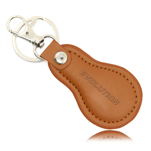 Cool Pear Shape Leather Key Chain