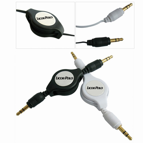 Retractable Audio Male To Male Data Cable