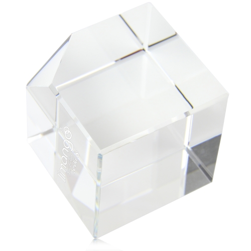 Square Cube Crystal Paperweight