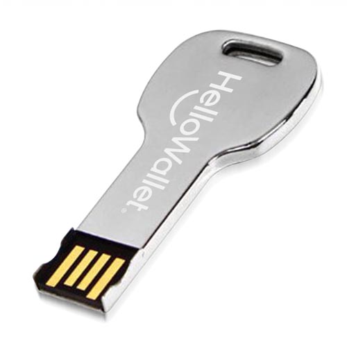 1GB Key Shaped Metal Flash Drive