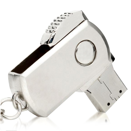 1GB Swivel Metal Flash Drive