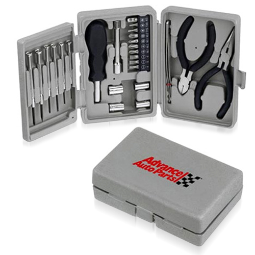 25-Piece Portable Deluxe Tool Kit