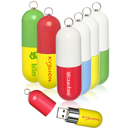 2GB Capsule Shaped Flash Drive