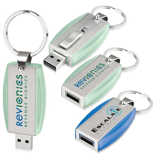 8GB Deluxe Keyring Flash Drive