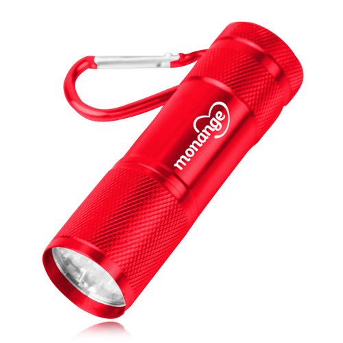 Aluminum Flashlight With Carabiner