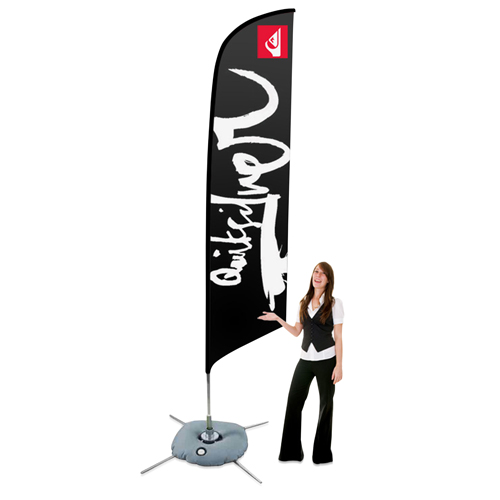 Big Feather Floating Flag Banner