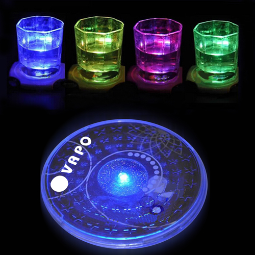 CD Shape LED Light Coaster