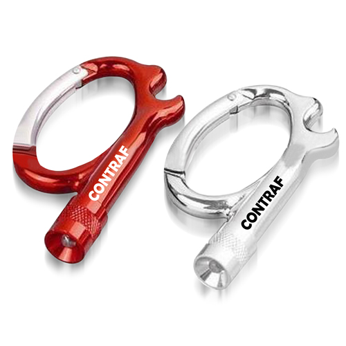 Carabiner Bottle Opener With LED Light