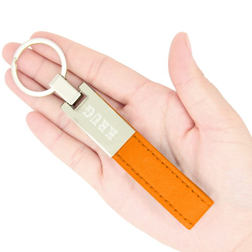 Classic Leather Metal Keychain