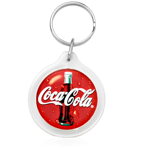 Clear Acrylic Circle Shaped Keychain