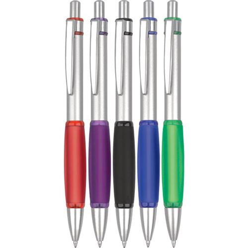 Click Action Plastic Ballpoint Pen