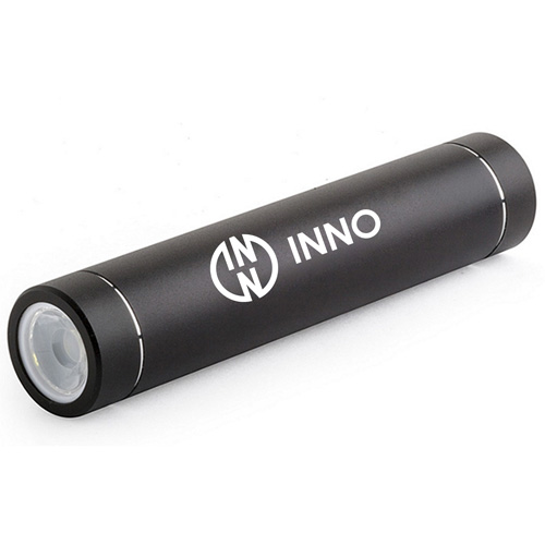 Cylindrical Stick Power Bank With LED Flashlight