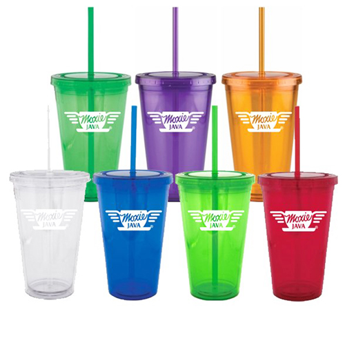 Double Wall Cup With Straw