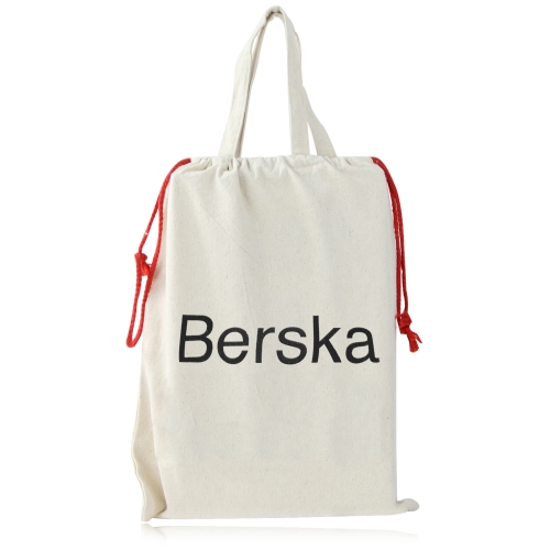 Drawstring Handled Canvas Tote Bag