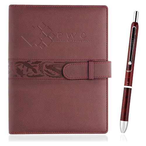 Executive Leather Portfolio With Pen