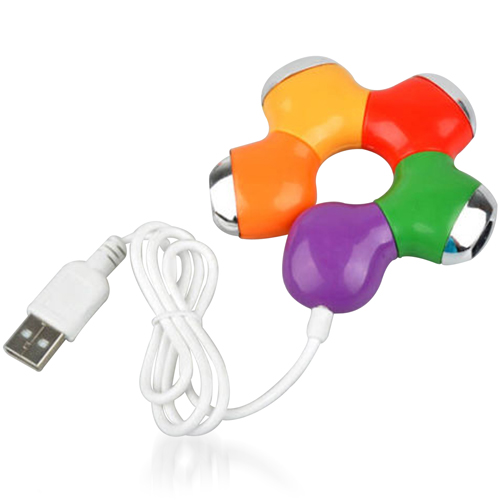 Flower Puzzle Shaped 4 Port USB Hub