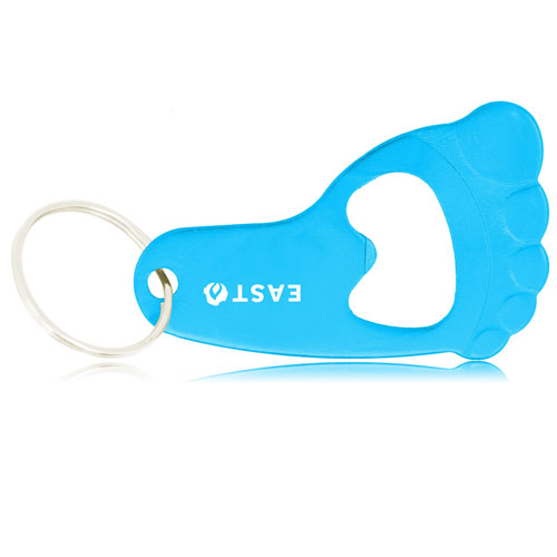 Foot Shape Bottle Opener Keyring