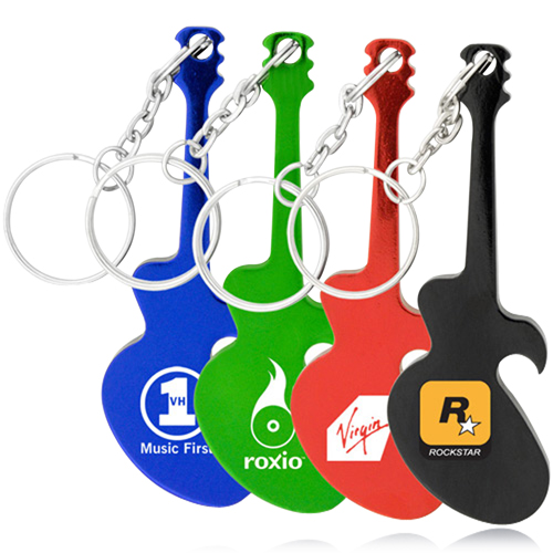 Guitar Bottle Opener With Keyring