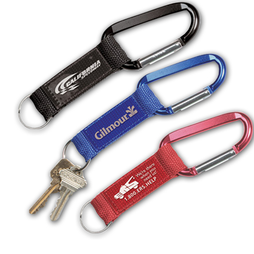 Key Tag Carabiner With Strap