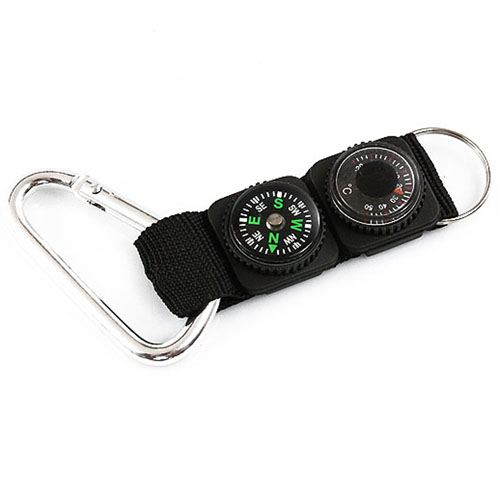 Keychain Compass Thermometer Compass