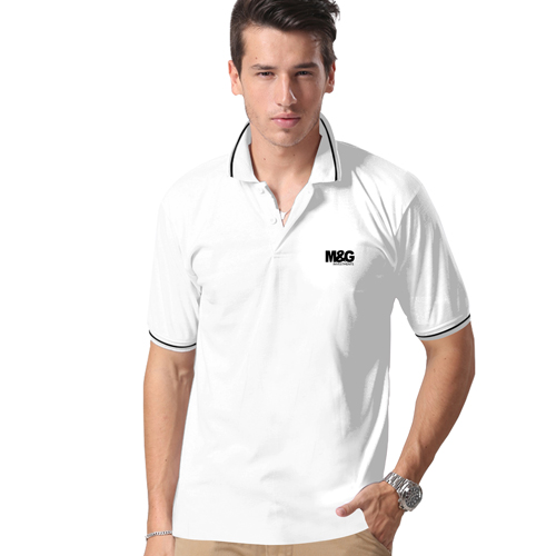 Mens Cotton Tipped Polo T-Shirt