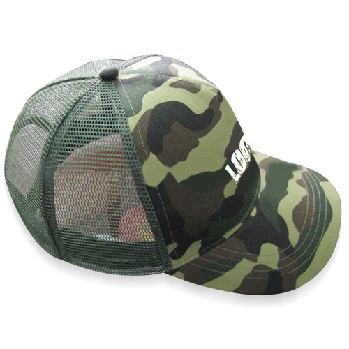 Mesh Camo Snapback Cap