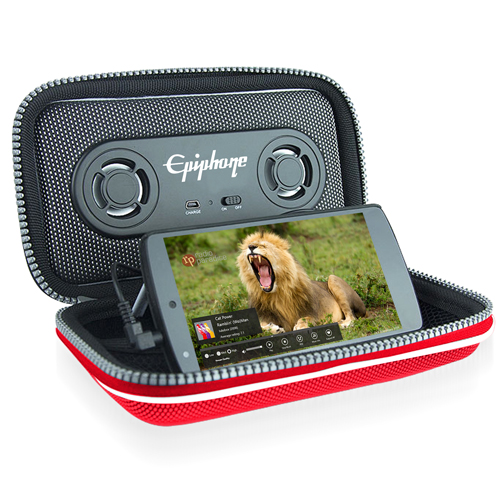 Rechargeable Phone Pouch With Speaker