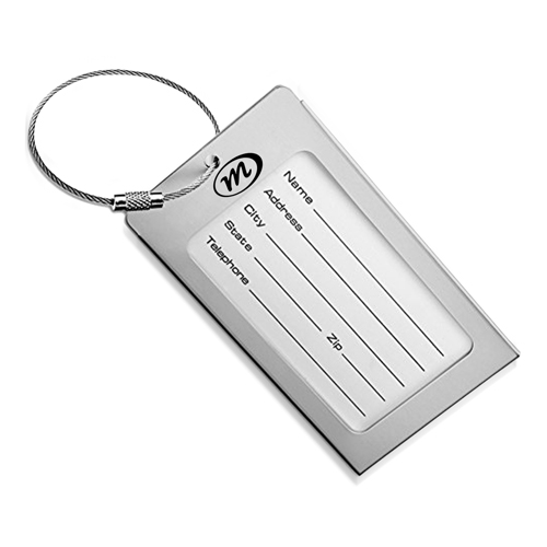 Rectangle Aluminum Alloy Luggage Tag