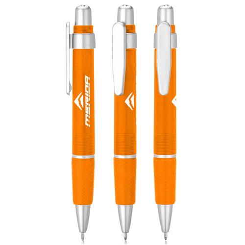 Retractable Textured Grip Ballpoint Pen