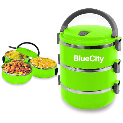 Round Heat Insulated Lunch Box