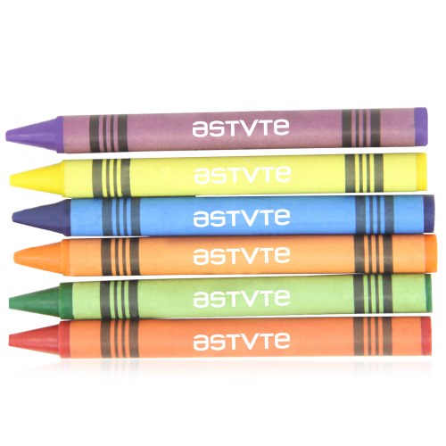 Set of 6 Fancy Non-Toxic Crayons