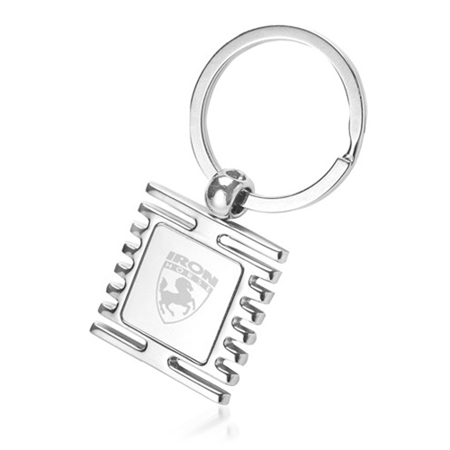 Square Window Shape Metal Keychain