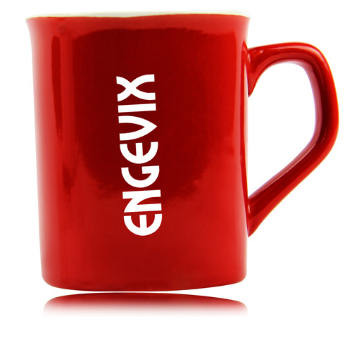 Sturdy White Porcelain Mug