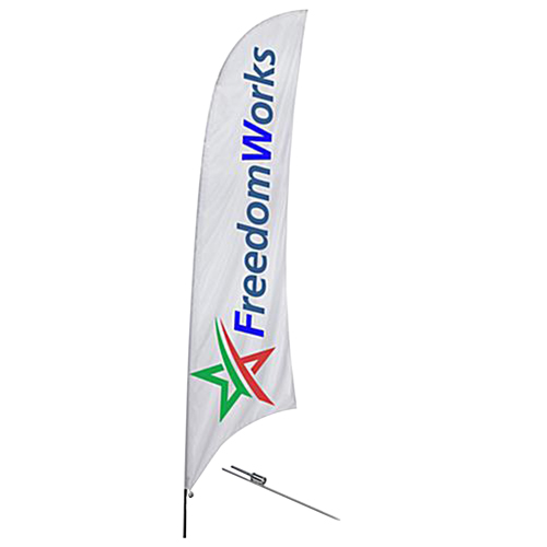 Teardrop Ground Spike Banner Flag