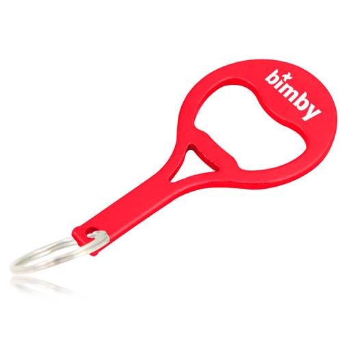 Tennis Racket Bottle Opener Keychain