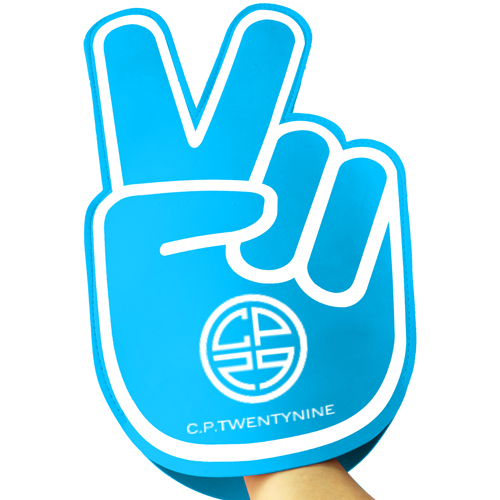 Victory Peace Sign Cheering Hand
